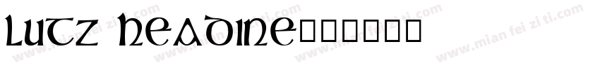 lutz headine字体转换